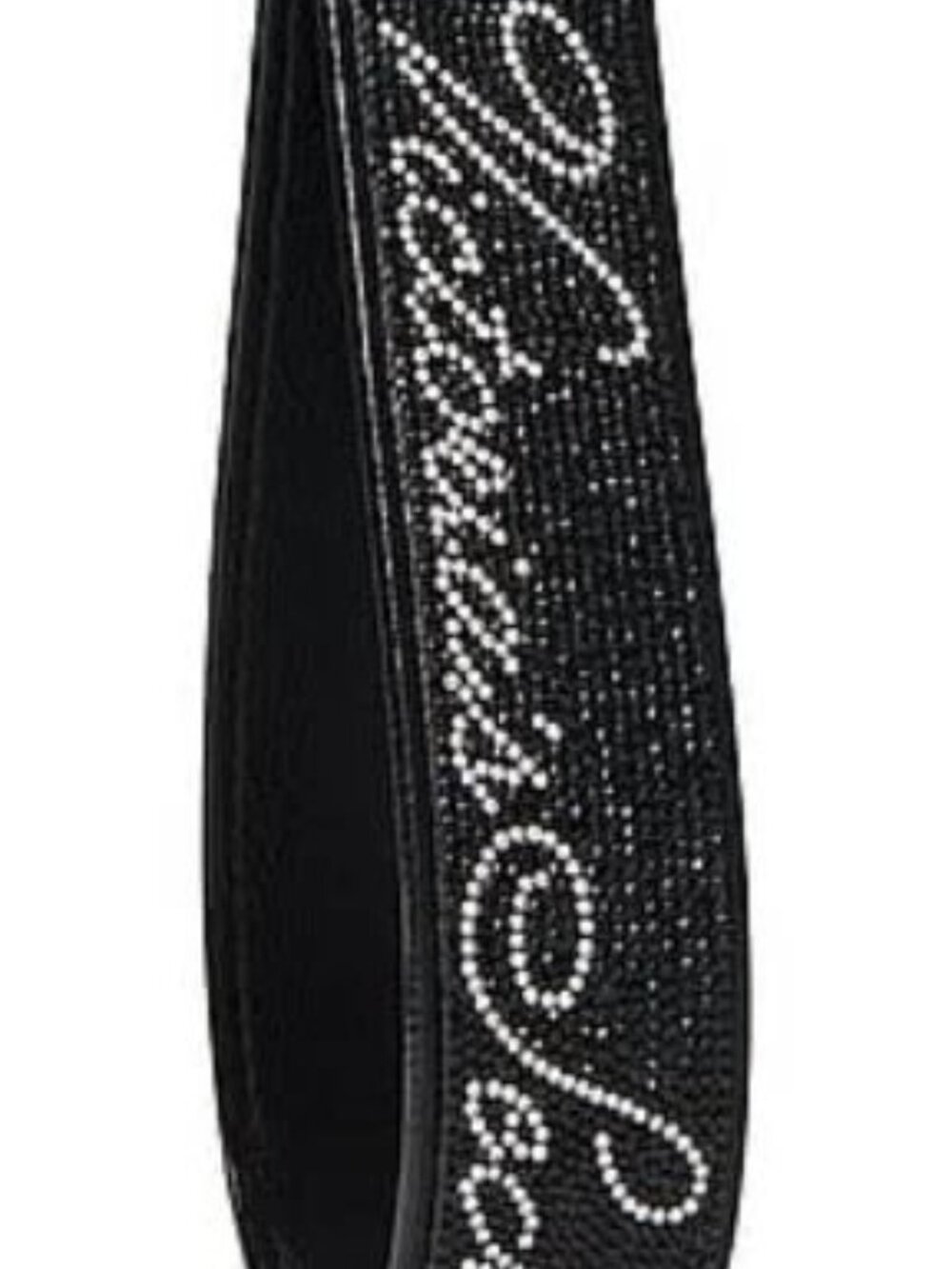 Victoria's Secret Signature Logo WRISTLET STRAP Key Chain BAG CHARM Rhinestone
